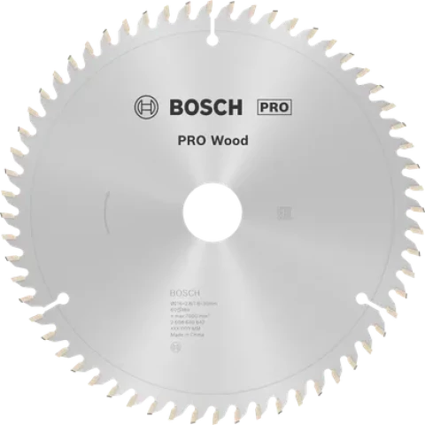 Stacionārā ripzāģa griešanas disks kokam PRO Wood 216x30x2.8mm T60 BOSCH 2608640642