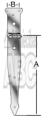 Shutter hinge 250x35mm