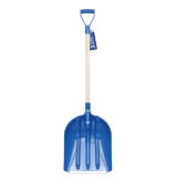 Snow shovel 48x39.5x133.5cm with wooden handle, blue STANDARD 2