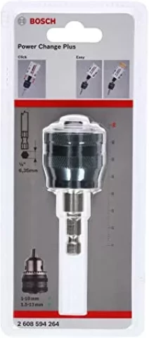 Bosch 2608594264 1/4" 6.35mm Hex PowerChange Adapter
