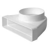 elbow with diameter plastic, 220x55mm, Ø100mm