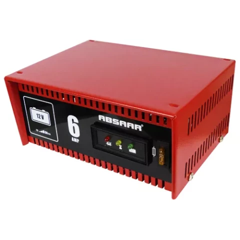 ABSAAR akum.bater.lādētājs  prof.mod 6A-12V