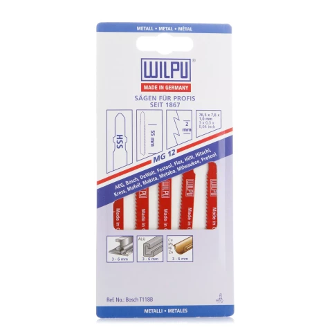 Figūrzāģa asmens MG 12, 5gab/iep., WILPU