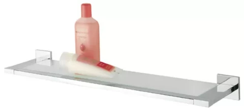 ITEMS shelf, chrome/glass