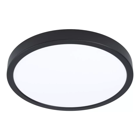 Plafonlampa sienas griestu LED 21W 2400lm 3000K IP20 D285 melna EGLO Fueva5 99224