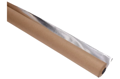 ALUPAP alum.folija ar pap.,  plat.125 cm, 30m²/rll NOVIPRO