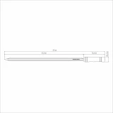 TRAMONTINA Шампур 65 см, лезвие из нержавеющей стали c деревянной ручкой.