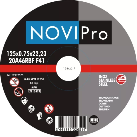 Griezējdisks R/V 125x0.75  Novipro