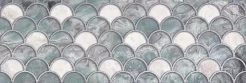 Wall tiles Sante 30x90 turquoise decor (1.35m2/5pcs.) rectified