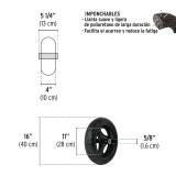 Pneumatic wheel, 41x10cm with ball bearings TRUPER