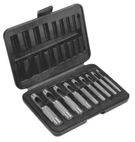 Punch set 9 pcs. D 3-12 mm