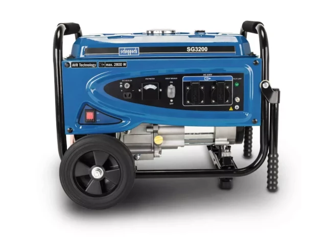 Vienfāzes strāvas ģenerators SCHEPPACH SG3200X 4 taktu benz.dz. jauda 2800/2500W