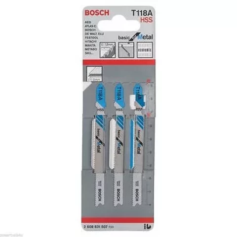 Figūrzāģa asmeņi T 118 A 3gab, BOSCH 2608631507
