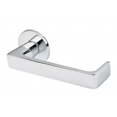 Door handle 40-65mm, brass, Scandinavian lock, chrome