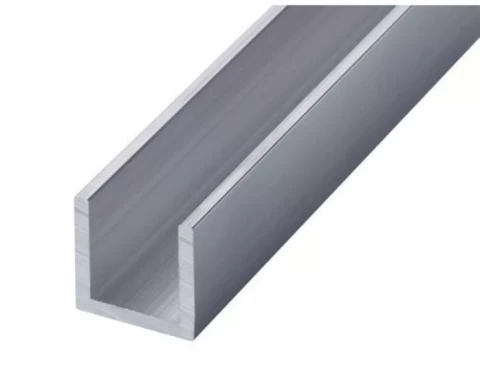 Profils alumīnija 12x12x2mm 1m U veida