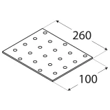 SAVIENOJUMU PLATE  260x100x2.0 mm