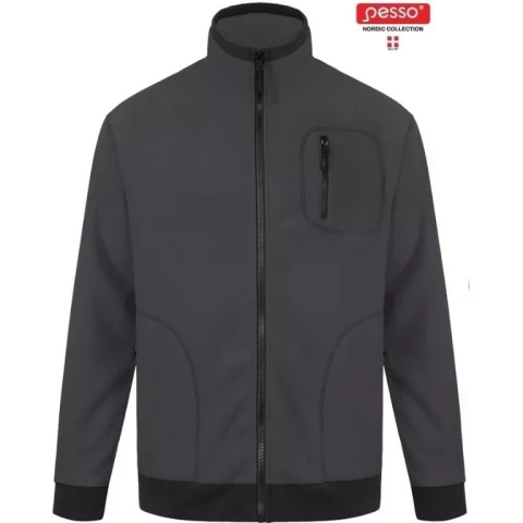 Flīsa jaka FMPN, tumši pelēka, PESSO 2XL