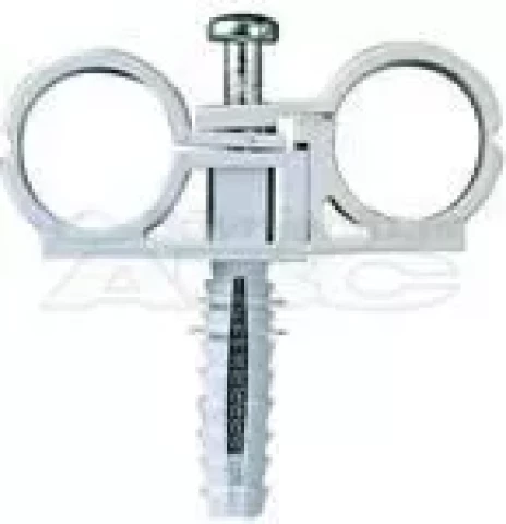 Cauruļu stiprinājums dubultais 22mm, Neilona 284322