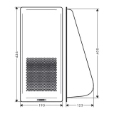 Hansgrohe virtuves izlietnes kolanders, 190x426 mm, matēts melns