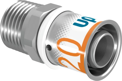 1070504 Uponor press coupling 20-1/2" male thread