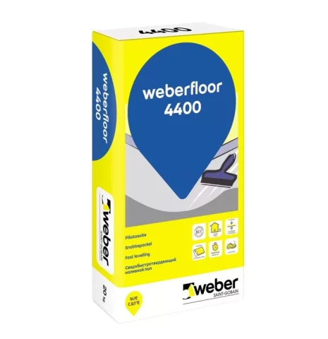 weber.floor 4400 20kg Līdzinātājs slīpumu veidošanai 0-50mm