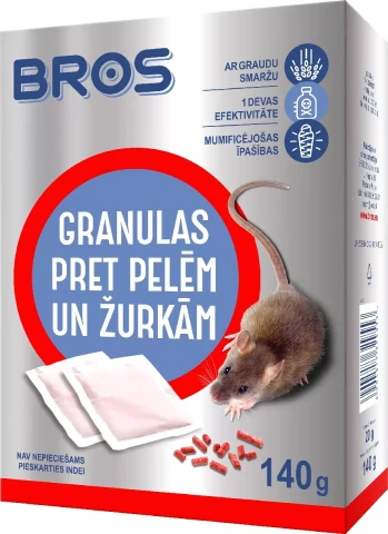 Bros granules against mice and rats 140g