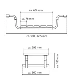 Ridder Сиденье для ванны Pro, белое, алюминий/PA/TPR