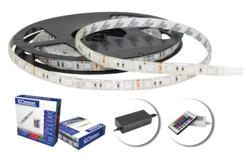 LED lenta 3m 43.2W IP65  RGB kontrolieris+ adapteris