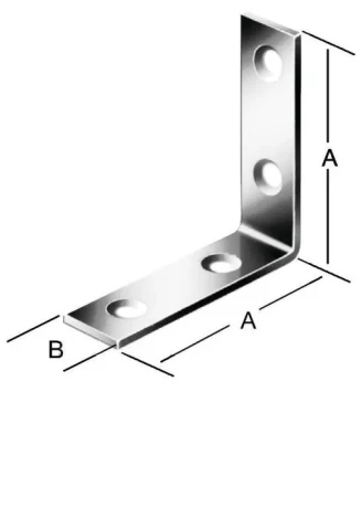 Leņķis krēsla 50x15x2mm balts