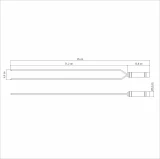 TRAMONTINA Шампур 85 см, двойной, лезвие из нержавеющей стали c деревянной ручкой.