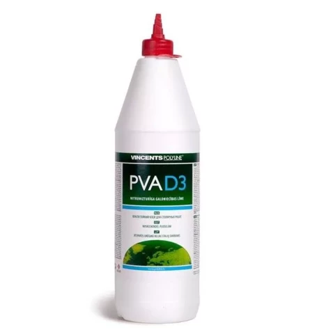 Vincents PVA D3 1kg Mitrumizturīga līme kokam