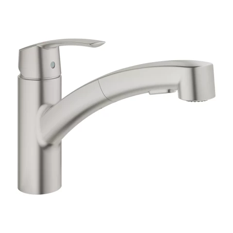 Grohe virtuves izlietnes maisītājs ar izvelkamu dušu Start, supersteel 30307DC0, Izpārdošana