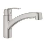 Grohe virtuves izlietnes maisītājs ar izvelkamu dušu Start, supersteel 30307DC0, Izpārdošana