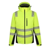 Ziemas softshell jaka Hi-Vis dzeltena PESSO Calgary CL2, IZM 2XL