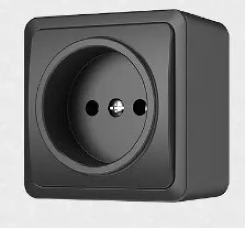 VILMA SL 250 Surface-mounted socket, without grounding, anthracite