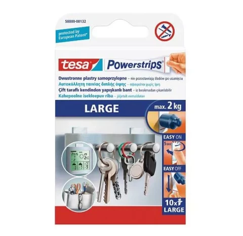 Powerstrips Двустор Липучки 2кг 10шт