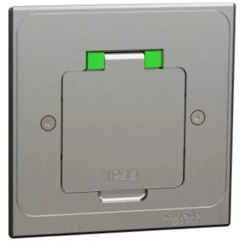 Floor socket outlet square metal