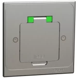 Напольная розетка квадратная металлическая