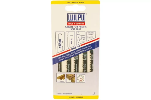 Figūrzāģa asmens HGS 14, 5gab/iep., WILPU