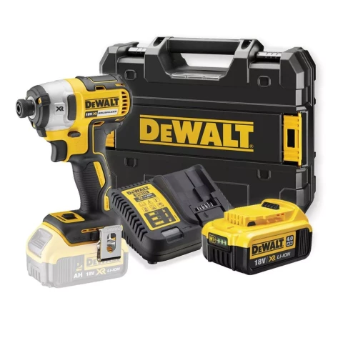 Akum. Skrūvgriezis impulsa DCF887NT 18V 1x4.0Ah, DCB115-GB, DEWALT