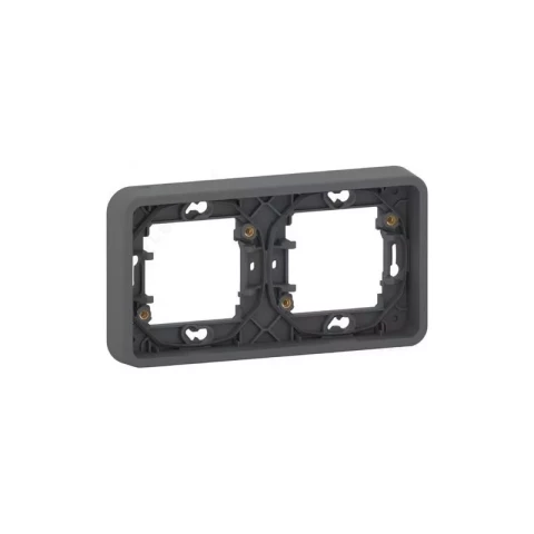 Mureva Styl 2-v rāmis IP55 pelēks MUR34101