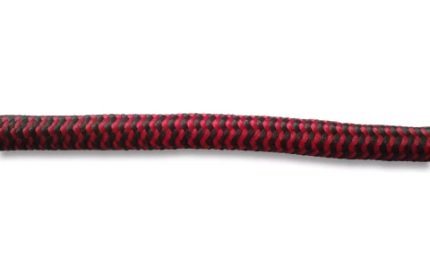 FENDE tekstila vads 3x0.75mm2 3m sarkans/melns