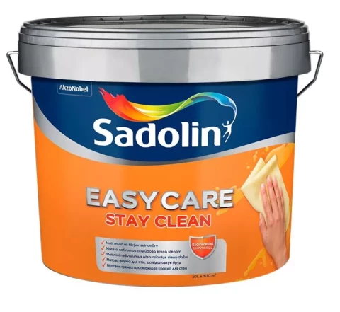 Матовая акриловая краска для стен Sadolin EasyCare BW 10l