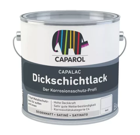 Caparol DICKSCHICHTLACK Weiss 9.5L krāsa metālam