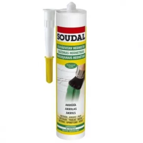 Soudal ACRYRUB grey 280ml Akrila hermētiķis pelēks