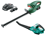 BOSCH Cordless hedge trimmer EasyHedgeCut 18-45 + leaf blower ALB 18 LI (0600849H02, 06008A0302)