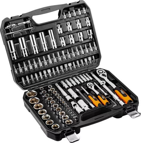 Набор инструментов НЕО 1/4", 1/2", 111 шт.