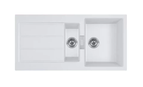 FRANKE virtuves izlietne S2D 651-100 1000x510mm Tectonite balta 143.0615.781