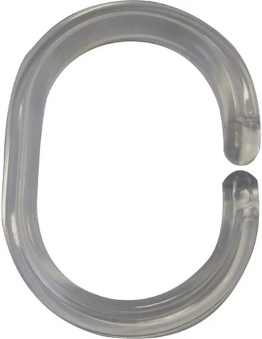 Ridder Rings for shower curtain (12pcs) transparent 49300