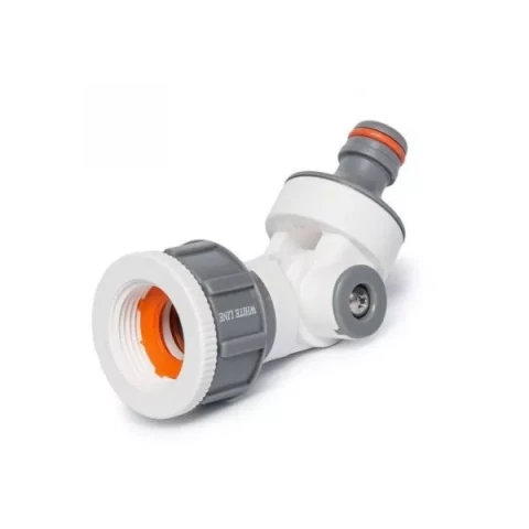 Stūra konektors WHITE LINE  ar iekšējo vītni 1" - 3/4" F  BRADAS